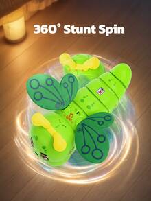 Caterpillar Music Toy With Beautiful Music And Flashing Lights, 360° Stunt Rotation, Early Learning Sensory Toy, Music Interaction, Perfect Gift Choice For Boys And Girls On Holidays And Birthdays - Multicolor - View 9