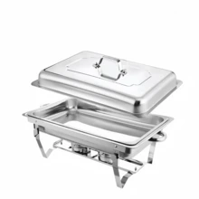 Stainless Steel Multi-Function Baking Tray, Food Warmer, Hot Pot Stove, Standard Size Buffet Chafing Dish, Includes Lid, Food Tray And Fuel Rack, Suitable For Hotel, Restaurant, Outdoor Use, - A - View 14