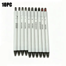 5/10pcs White Minimalist Retractable Neutral Pens, Black 0.5MM Smooth Quick-Dry Tip, For Practice, Note-Taking, Office Writing, Signing, Stationery - Multiple Items - View 7