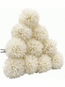 8/16pcs Artificial Chrysanthemum, Dandelion, Hydrangea Flower Bouquet, Suitable As Gift For Friends, Brides, Used For Wedding Decoration, Home, Office, Cafe, Party - White - View 4
