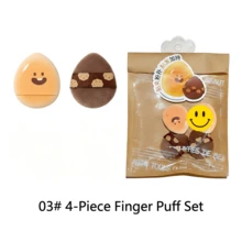 HERORANGE Baking Series Cushion Puff, Unique Cookie Shape, Wet‑Dry Dual‑Use, Minimizes Powder Waste, Soft Comfortable Sponge For Foundation And Setting Powder Makeup - Multicolor - View 16