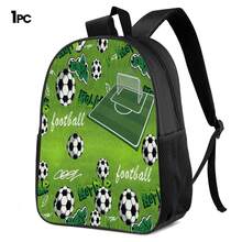 Soccer Field Graffiti Element 2D Print 3 Pieces Backpack Set, Large Capacity Backpack With Crossbody Bag And Pencil Case, Side Elastic Mesh Pocket For Water Bottle Storage, Wide Breathable Adjustable Shoulder Straps, Durable Water-Resistant Fabric, Fresh Sporty Style For Daily Commute, Travel And Casual Storage - Printed Bag - View 12