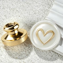 1pc Heart Series Thickened Brass Wax Seal Stamp Head (Without Handle, Handle Needs To Be Purchased Separately) - Single Piece - View 19