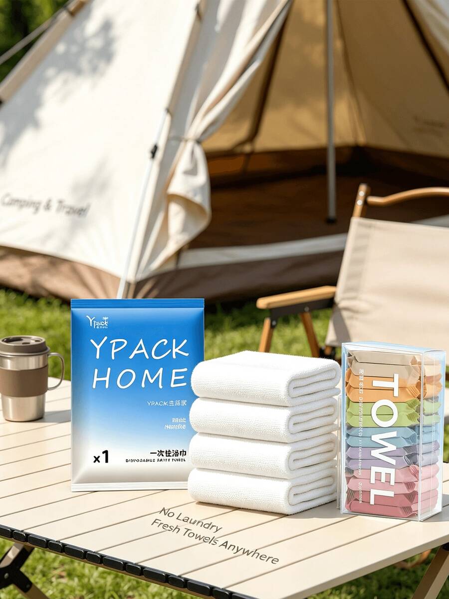 Travel Compressed Towels Portable Mini Compressed Towel For Airplane Outing Summer Beach Holiday Bathroom Travel Back To School Essentials Accessories - Multicolor - View 1