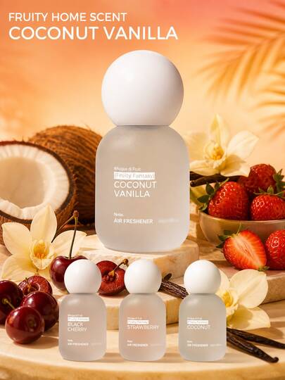 Coconut Scented Indoor Air Freshener Spray, With Bergamot, Blackcurrant, Lemon, Iris, Peach, Jasmine, Vanilla And Amber Notes, Housewarming Gift