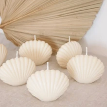 1PC/2PCS Ocean Series Scallop Silicone Mold DIY Shell Conch Aromatherapy Plaster Candle Ornament Soap Mold - Seashell Candle Mold - View 8