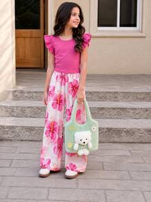 XD Multifunctional Autumn/Winter Children's Plush Tote Bag, Bear Design, Can Store Snacks, Toys And Personal Items, Handheld/Shoulder Dual-Use Design Suitable For Children's Valentine's Day/Halloween Gifts - Multicolor - View 8