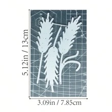 1pc Wheat Ear Metal Cutting Dies For DIY Card Making, Scrapbooking And Paper Crafts, Harvest Themed Die Cut Templates For Handmade Decorations - Die Cut - View 5