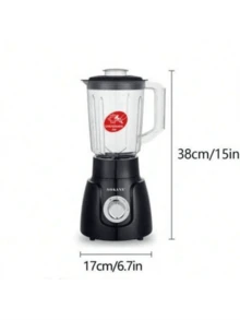 SOKANY185 Multifunction Juicer With Grinding Cup, 2-In-1 Blending And Grinding Function, 2-Speed Adjustable Temperature Control, High Power, 1.6L Large Capacity, Suitable For Juicer/Ice Crusher/Coffee Bean Grinder - Black - View 10