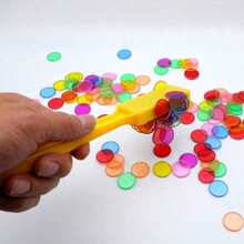 1pc Magic Wand, 100pcs Round (Random Color) Magnetic Bingo Sticks, Suitable For Large Group Games, Family Game Night, Sensory Box, Counting & Sorting, Science And Educational Activities - Multi-color - View 8