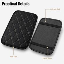 1pc Car Armrest Console Pad – Leather Non-Slip Protective Cushion, Universal Fit, Durable Car Interior Accessory, Multi-Color Options - Multicolor - View 8
