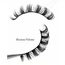 20 Pasang Ekstensi Bulu Mata Volume Rusia DD Curl Realistis Lembut dan Longgar Strip Bulu Mata untuk Riasan Harian Pesta Kencan Hadiah Ideal untuk Anak Perempuan dan Wanita - View 2