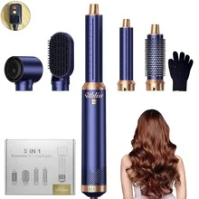 UKLISS 5-In-1 Hot Air Styler Hair Dryer - Ionic Hair Protection, Detachable Structure, Touch Control, Voluminous Effect, Suitable For Wet/Dry Hair, Mother's Day Gift, Valentine's Day Gift, Boyfriend Gift, Valentine's Day Gift, Pink Cute, St. Patrick's Day - US A Type Plug(110-127V) - View 13