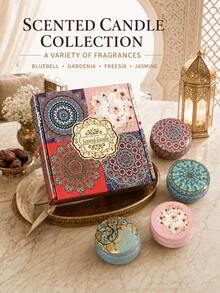 Multi-Scented Aromatherapy Candle Gift Set, Middle Eastern Style Fragrance Candles, Luxury Aromatherapy Candles, Long-Lasting Scent Home Decor Candles, Bedroom Living Room Relaxation Stress Relief Candles, Ideal Gift For Holiday Wedding Home Decor - Multi Scents - View 16