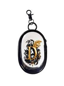 Tas Penyimpanan Mini Transparan Portabel Huruf A-Z Motif Bunga Emas dengan Resleting, Tas Penyimpanan Multifungsi Kompak, Kotak Penyimpanan Pengisi Daya Earphone dengan Gantungan Kunci, Aksesori Perjalanan Transparan, Indah dan Kompak, Cocok untuk Menyimpan Barang-Barang Kecil, Tas Penyimpanan Kabel Data, Tas Penyimpanan Gelang, Hadiah Ulang Tahun untuk Teman, Keluarga, Pasangan, Pacar, Hadiah Hari Kemerdekaan, Hadiah Musim Wisuda, Hadiah Hari Guru - MultiWarna - View 19