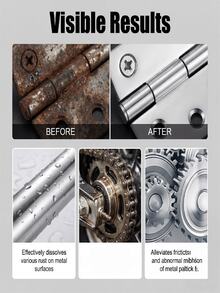 rayhong 1pc/100ml/180ml Rust Remover Spray, Cleans Machine Parts, Metal Rust Removal, Brightening, Refurbishing, Multi-Purpose Spray, Quickly Dissolves Rust On Metal Surfaces, Provides Long-Lasting Lubrication For Metal Components, Suitable For Various Metal Materials And Scenarios - Liquid - View 4