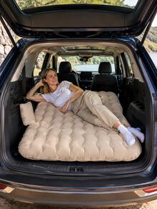 Car Inflatable Mattress, Rear Seat Inflatable Car Bed, SUV Camping Sleeping Pad, Portable Travel Mattress, Thickened Car Sleeping Pad With Air Pillow, Rear Seat Cushion, Suitable For Road Trips, Camping, Travel, Universal Vehicle Interior Accessory - A - View 7