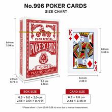 Vintage Poker Cards Set, No.996 Plastic Coated Playing Cards, Red & Blue Classic Design Deck, Retro Motorcycle Pattern Card Game Set, Party Entertainment Gift - Multicolor - View 6
