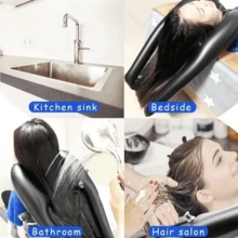 Versatile Portable Shampoo Basin: Comfort Hair Wash Tray For Elderly & Pregnant, Lightweight & Chair-Compatible - Multicolor - View 4
