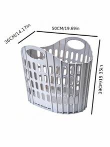 Household Foldable Laundry Basket, Large Capacity Space-Saving Design, Portable Durable Thickened Moisture-Proof, Clothes/Plush Toys Storage, Suitable For Bathroom Bedroom Living Room, Easy Foldable Storage Basket - Multicolor - View 18