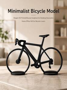 Minimalist Bicycle Model, Elegant 3D Printed Bicycle Sculpture, Desktop Decoration, Home Office Gift For Bicycle Enthusiasts - Multicolor - View 8