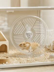 1pc Large Ultra-Quiet Hamster Running Wheel, Boredom Relief Self-Entertainment Toy, Golden Hamster Treadmill Roller Stand, Landscape Decoration Accessory - View 4