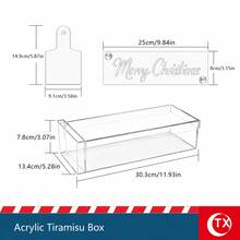 Rectangular Acrylic Transparent Tiramisu Storage Box With Removable Divider, Clear Lid, Easy To Clean, Suitable For Making Tiramisu, Baking Supplies, Dessert Portioning Tools, Birthday Cake Display Jar, Refrigerator Dessert Storage Container, Also Used For Daily Dessert Storage, 20/30/40cm Multiple Sizes Available - Multicolor - View 21