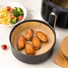 200pcs Disposable Air Fryer Paper Liners, Rectangular, Kitchen Accessories, Non-Stick Baking Paper, Suitable For Dual-Layer Air Fryers, Air Fryer Accessories, Oil-Proof And Water-Proof Air Fryer Liners, Kitchen Air Fryer Liners, Paper Air Fryer - Multicolor - View 4