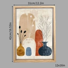 1pc Double-Sided Photo Frame, High Transparency Acrylic Glass Wood Plastic Vintage Photo Frame, DIY Photo Frame, Without Photo Paper. Suitable For Living Room, Holiday Party, Birthday Gift, Home Decor, Creative Desktop Plant Specimen Storage - Multicolor - View 28