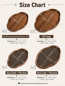 1pc Multifunctional Practical Tray - Vintage Asymmetric Shaped Covered Tea Tray, Suitable For Home, Office, Hotel Or Gift Decoration, Especially Suitable For Living Room, Bedroom Or Tea Party Occasions, Tea Party Accessory | Decorative Tray, Tea Tray - Multicolor - View 3