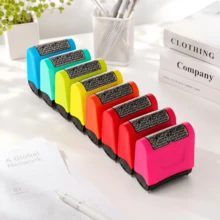 1pc 1.65 Inch Wide Privacy Roller Stamp, Identity Information Leakage Protection, Address Concealment Stamp For Express Parcels, Letters And Documents - Pink Shell - View 6
