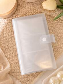 84-Pocket 1-Book 3-Inch Photo Album, PP Plastic Snap Button Card Collection Folder, Portable Postcard Ticket Travel Souvenir Storage Book, Home Office Organizer - Multiple Styles - View 8
