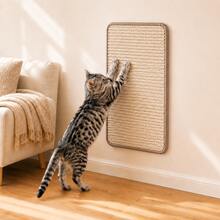 1 Buah Alas Penggaruk Kucing Sisal, Alas Penggaruk Kucing yang Dipasang di Dinding dengan Perekat Velcro, Pelindung Furnitur Sofa yang Dapat Dilepas untuk Kucing Dalam Ruangan, 23,6 inci x 11,8 inci - XL - View 1