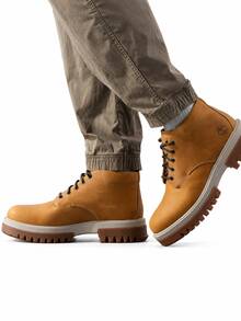 Timberland New Men's Outdoor Hiking Wear-Resistant Waterproof Non-Slip Thick Sole Work Boots - Brown - View 4
