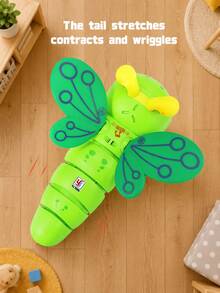 Caterpillar Music Toy With Beautiful Music And Flashing Lights, 360° Stunt Rotation, Early Learning Sensory Toy, Music Interaction, Perfect Gift Choice For Boys And Girls On Holidays And Birthdays - Multicolor - View 8