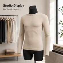 Torso Display Form For Clothes, Store Styling, Photoshoot And Window Decor - 80cm Men's (without Stand) - View 2