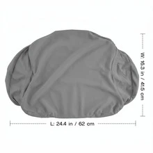1pc Cool Breathable Pillowcase, Minimalist Solid Color Butterfly Pillow Cover, Smooth Hidden Zipper Design, Machine Washable Pillowcase - 24.4*16.3inch - Grey - View 9