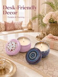 Multi-Scented Aromatherapy Candle Gift Set, Middle Eastern Style Fragrance Candles, Luxury Aromatherapy Candles, Long-Lasting Scent Home Decor Candles, Bedroom Living Room Relaxation Stress Relief Candles, Ideal Gift For Holiday Wedding Home Decor - Multi Scents - View 6