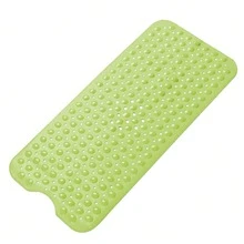 1PC Extra Long Non-Slip Bathtub Mat With Drain Holes And Suction Cups, Soft Feel, Machine Washable, Bathroom Shower Mat - For Home, Hotel, And Travel - Multi-Color Options - Multicolor - View 13