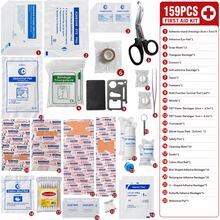 Outdoor First Aid Kit, Mosquito Bite Prevention, Camping Essential For Enthusiasts, Red (159pcs/Set) - Two-piece set - View 3