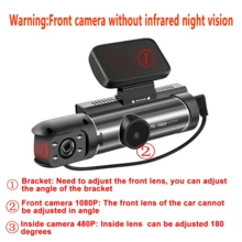 Kamera Dash Cam Mobil Dual Camera 1080P, Perekaman Depan dan Belakang, Penglihatan Malam Inframerah, Perekaman Berulang, Kamera DVR Mobil Sudut Lebar, Layar IPS 3,16 Inci, Kamera Video Dashboard Mobil Lensa Ganda, Dilengkapi Kartu Memori 32GB - hitam - View 8