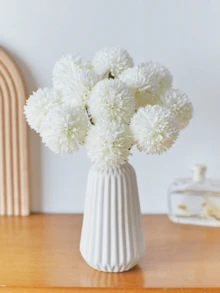 8/16pcs Artificial Chrysanthemum, Dandelion, Hydrangea Flower Bouquet, Suitable As Gift For Friends, Brides, Used For Wedding Decoration, Home, Office, Cafe, Party - White - View 6