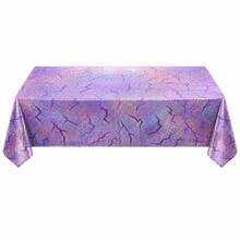 1pc Birthday Party Decoration Tablecloth Purple Holographic Laser 54*86.6 Inches Plastic Material Suitable For Holiday Party Table Setting Decoration - Light Purple - View 9