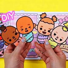 Toca Life World 3D贴纸未完成安静书贴纸儿童剪贴簿套装DIY材料需手工裁剪儿童减压玩具贴纸 - 彩色 - 查看 16