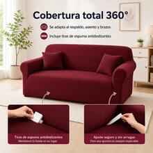 Beyoung Sofa Slipcovers - Burgundy - View 5