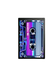 Cyber Retro Style Cassette Tape Print Card Holder, With SIM Card Pin Slot, Includes Matching Card Pin (SIM Card Not Included), Cassette Tape Print SIM Card Storage Box, SIM Card And SD Card Storage Case, Can Store SIM Card/SIM Card Pin - Multicolor - View 12