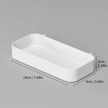No-Drill Wall Shelf (Single Pack) - Easy Installation, Strong Adhesive & Drill-In Dual Mounting, Durable Plastic/Metal Material, Space-Saving Shelf, Suitable For Kitchen, Study - Home Storage Solution - Multicolor - View 10