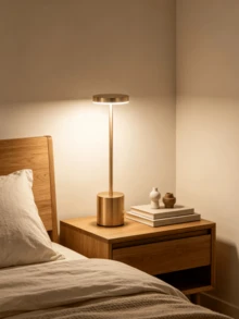 Modern Luxury Table Lamp,Touch Control Wireless Desk Lamp,USB Rechargeable,Adjustable Brightness&Color Temperature,Eye-Caring Anti-Blue Light,Minimalist Modern Design,Aesthetic Room Decor,Ambient Lighting For Office,Bedside Table,Ideal Holiday Gift - Rechargeable Smart Ambient Light - View 6