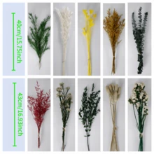 10 Kind Christmas Halloween DIY Artificial Flower Material Kit Mixed Preserved Flowers Bouquets With Lavender Roses Eucalyptus And Other Florals For DIY Crafts Home Decor Wedding Arrangements Party Supplies - MY-902 - View 6