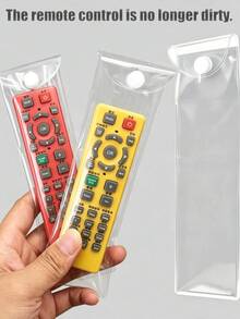 Universal Remote Control Protective Cover - Transparent Dustproof & Waterproof Protective Cover, Suitable For TV, Air Conditioner, Home Remote Control, Heat Shrink Film Bag, Transparent Dust Cover, Home Remote Control Accessories, Reusable Soft Plastic - Multicolor - View 1